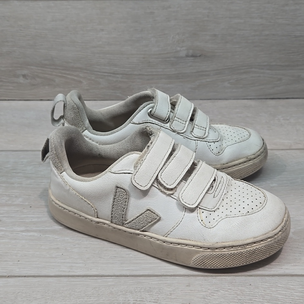 Veja Kids Girls White Sneakers Shoes Sz 12.5